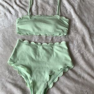 high waisted bikini set